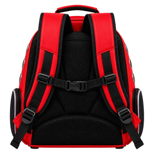 Powoz Red Bubble Cat Carrier Backpack with Clear Dome